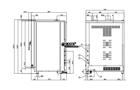 lo nuong doi luu dung gas lotus sl010-ddg hinh 3