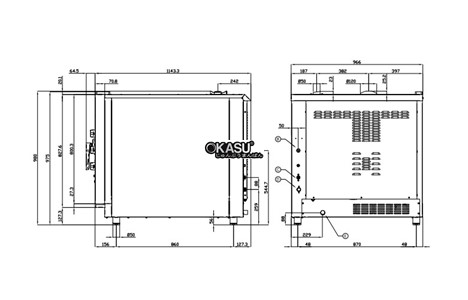 lo nuong doi luu lon dung gas lotus bl206-dag hinh 3
