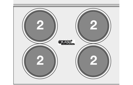 bep au 4 dau dot kem lo nuong dien (cua thep khong gi) lotus cf4-8et hinh 3