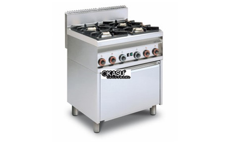 bep au 4 dau dot dung gas kem lo nuong gas (cua thep khong gi) lotus cf4-8g hinh 2