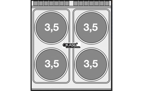 bep au 4 dau dot kem lo nuong dien lotus cf4-98et hinh 2
