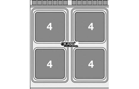 bep au 4 dau dot kem lo nuong dien lotus cfq4-98et hinh 3