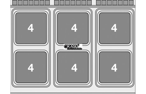 bep au 6 dau dot kem lo nuong dien lotus cfvq6-912etv hinh 3