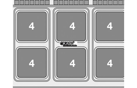 bep au 6 dau dot kem lo nuong dien lotus cfq6-912et hinh 3