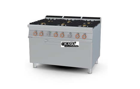 bep gas 6 dau dot kem lo nuong dien lotus cf6-912ge hinh 2