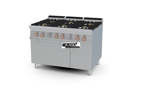 bep gas 6 dau dot kem lo nuong dien lotus cf6-912gev hinh 2