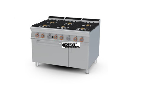 bep au 6 dau dot kem lo nuong gas lotus cf6-912gv hinh 2