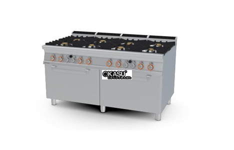 bep au 8 dau dot kem lo nuong gas lotus cf8-916g hinh 2