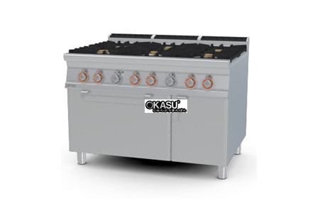 bep gas 6 dau dot kem lo nuong dien lotus cfv6-912gev hinh 2