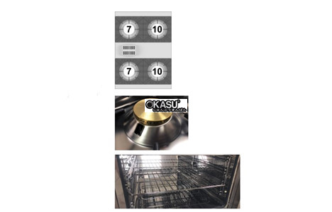 bep gas chuyen nghiep co lo nuong dien lotus cf4-118ge hinh 3