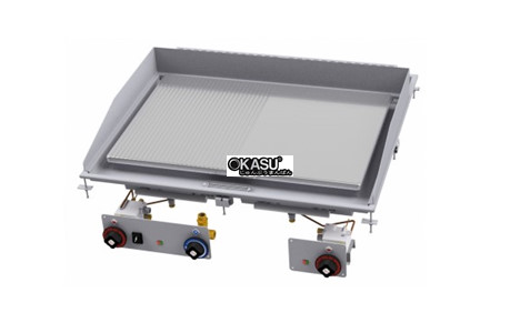 bep chien gas 1/2 ranh + 1/2 mat nuong ma crom min superchrome lotus ftlrd-89gs hinh 2