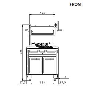 may nuong gas super grill nayati ngsg 8-75 1w hinh 3