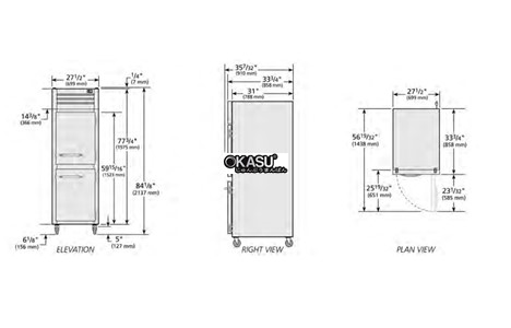 tu lanh reach-in solid half swing door voi chat lam lanh hydrocarbon true stg1r-2hs-hc hinh 2