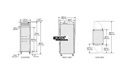 tu lanh cua xoay nua truoc/sau bang kinh pass-thru solid true str1rpt-2hs-1g-hc hinh 2