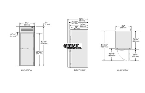 tu lanh cua xoay ran roll-in true str1rri-1s hinh 2