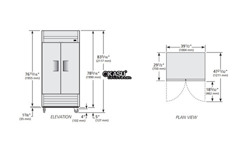 tu lanh cua xoay ran reach-in true t-35-hc hinh 2