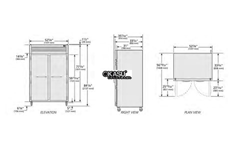 tu lanh cua xoay ran reach-in true sta2r-2s-hc hinh 2