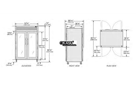 tu lanh cua xoay phia truoc bang kinh/phia sau chac chan true sta2rpt-2g-2s-hc hinh 2