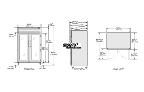 tu lanh cua xoay kinh reach-in true str2r-2g-hc hinh 2