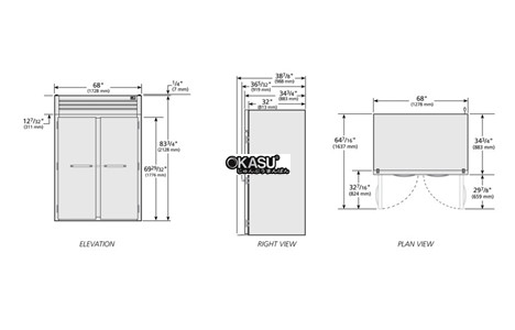tu lanh cua xoay dac roll-in true str2rri-2s hinh 2