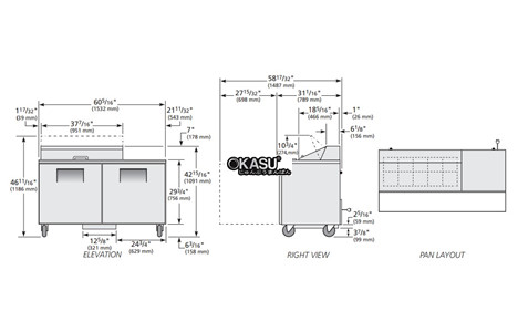 ban sandwich/salad cua dac true tssu-60-10-hc hinh 2