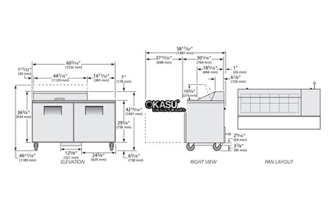 ban sandwich/salad cua dac true tssu-60-12-hc hinh 2