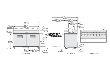 ban sandwich/salad cua dac true tssu-60-16-hc hinh 2