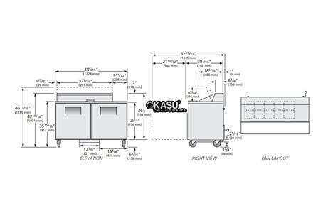 ban sandwich/salad cua dac true tssu-48-10-hc hinh 2