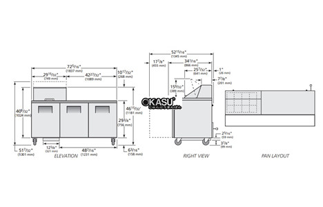 ban sandwich/salad cua dac mega-top true tssu-72-12m-b-hc hinh 2