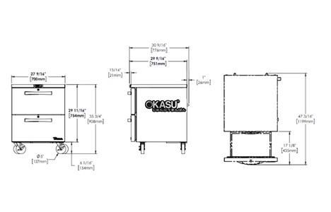 ban dong 2 ngan keo true tuc-27f-d-2-hc~spec3 hinh 2