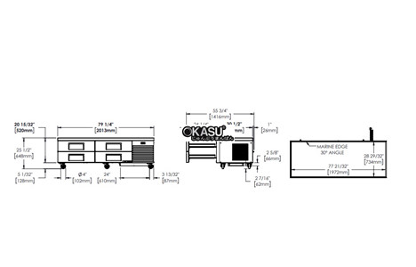 ban mat 4 ngan keo true trcb-79-hc hinh 2
