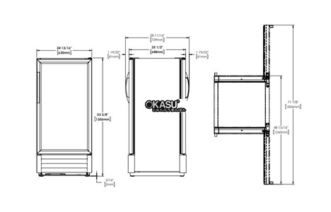 tu lanh cua xoay pass-thru 1 canh kinh gdm-10pt-hc~tsl01 hinh 2