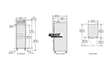 tu suoi am cua xoay nua dac reach-in true stg1h-2hs hinh 2