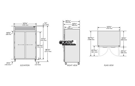 tu suoi am cua xoay dac reach-in true sta2h-2s hinh 2