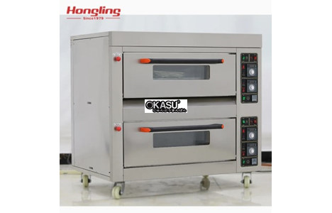 lo nuong 2 tang 4 khay dung gas hongling hly-204f hinh 2