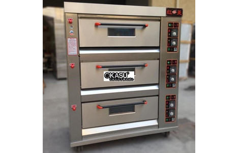 lo nuong 3 tang 9 khay dung gas hongling hly-309e hinh 2