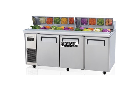 ban salad 3 canh inox turbo air khr18-3 1m8 hinh 2