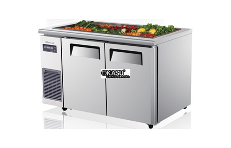 ban salad 2 canh inox turbo air ksr12-2 1m2 hinh 2