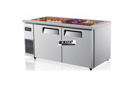 ban salad 2 canh inox turbo air ksr15-2 1m5 hinh 2