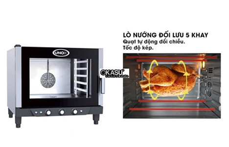 lo nuong doi luu khay gn 1/1 cheflux unox xv393  hinh 3