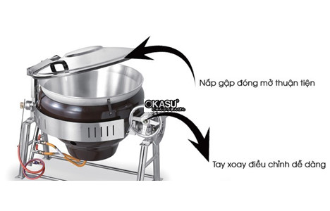 noi nau sup tay quay rinnai rsk-300a dung gas hinh 4