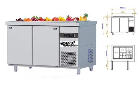  ban salad 2 canh inox okiwi bmq.sld1275 - 1200x750x850 hinh 2