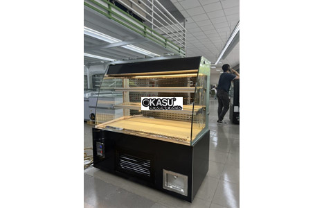 tu trung bay banh kem dang ho okiwi k-740an - 1200x600x1250 hinh 2