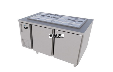 ban mat salad 2 canh inox icymax isr-2s157 - 1m5 hinh 2