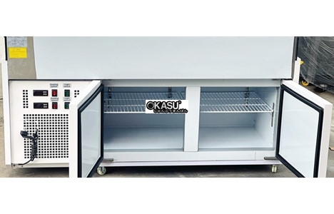 tu trung bay thit tren mat duoi dong snow village sc-1.6 2t - 1m6 hinh 4