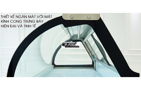 tu trung bay thit tren mat duoi dong snow village sc-1.6 2t - 1m6 hinh 3