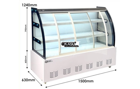 tu mat trung bay da nang cua mo truoc snow village dl-1.5 1m5  hinh 3