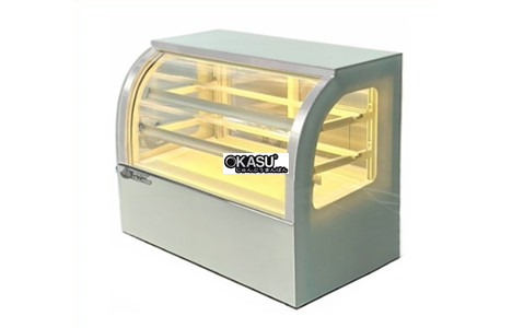 tu banh kem mini de ban kinh cong snow village gb-120-t 0.9m hinh 2