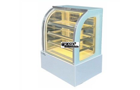 tu banh kem mini de ban kinh cong 4 tang snow village gb-100.z4 0.7m hinh 2