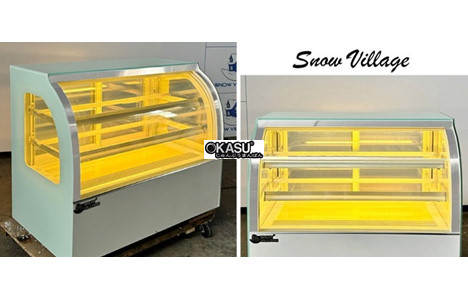 tu banh kem mini de ban kinh cong snow village gb-120-t 0.9m hinh 3